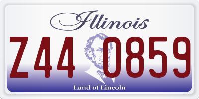 IL license plate Z440859
