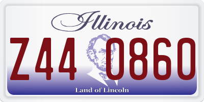 IL license plate Z440860