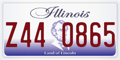 IL license plate Z440865