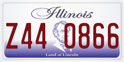 IL license plate Z440866