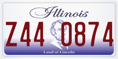 IL license plate Z440874