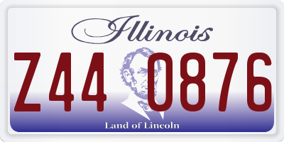 IL license plate Z440876