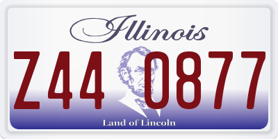 IL license plate Z440877