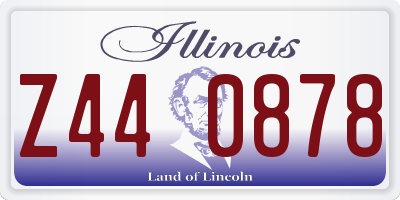 IL license plate Z440878