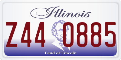 IL license plate Z440885