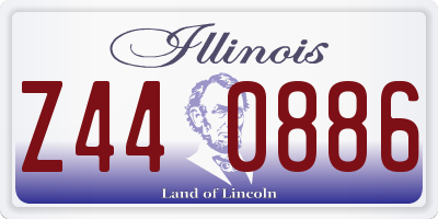 IL license plate Z440886