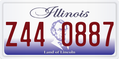 IL license plate Z440887