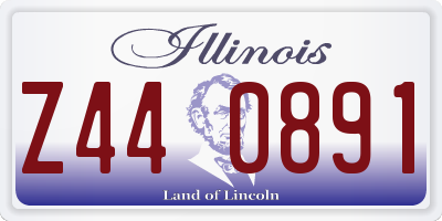 IL license plate Z440891