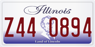IL license plate Z440894