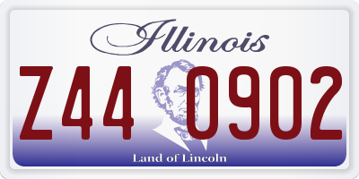 IL license plate Z440902