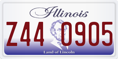 IL license plate Z440905