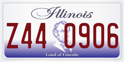 IL license plate Z440906