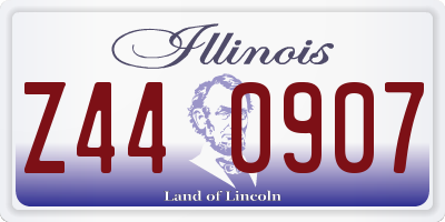 IL license plate Z440907