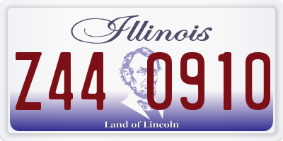IL license plate Z440910