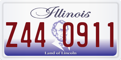 IL license plate Z440911