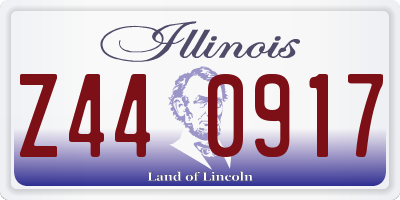 IL license plate Z440917