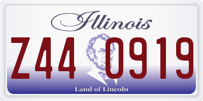 IL license plate Z440919