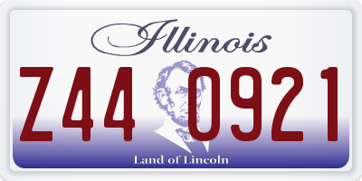 IL license plate Z440921