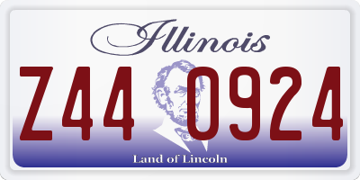 IL license plate Z440924