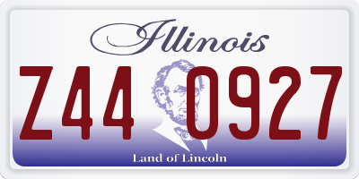 IL license plate Z440927