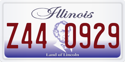 IL license plate Z440929