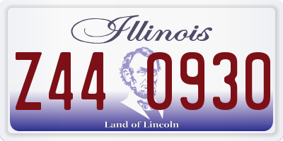 IL license plate Z440930