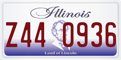 IL license plate Z440936