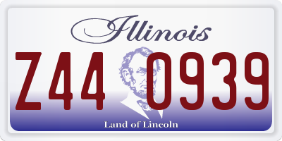 IL license plate Z440939