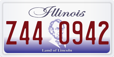 IL license plate Z440942