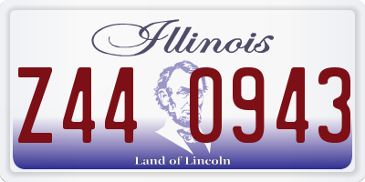 IL license plate Z440943