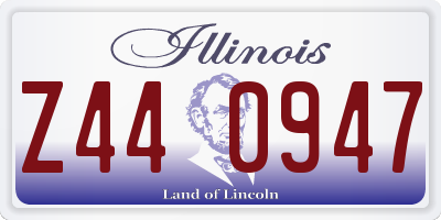 IL license plate Z440947