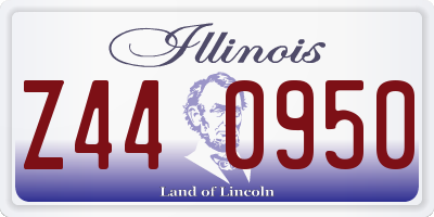 IL license plate Z440950