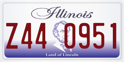 IL license plate Z440951