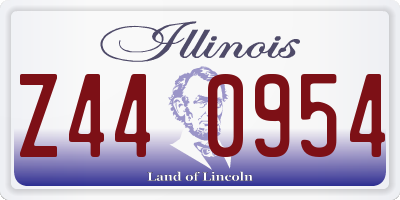IL license plate Z440954