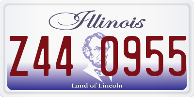 IL license plate Z440955