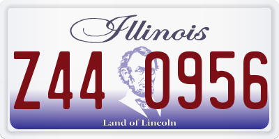 IL license plate Z440956