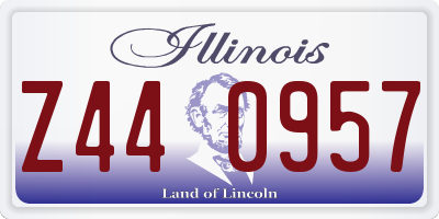 IL license plate Z440957