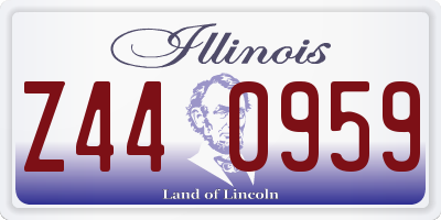 IL license plate Z440959