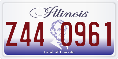 IL license plate Z440961