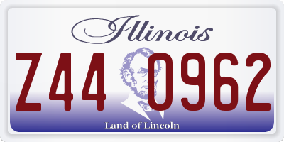 IL license plate Z440962