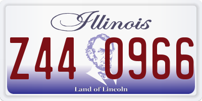 IL license plate Z440966