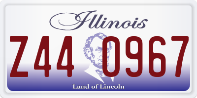 IL license plate Z440967