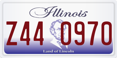 IL license plate Z440970