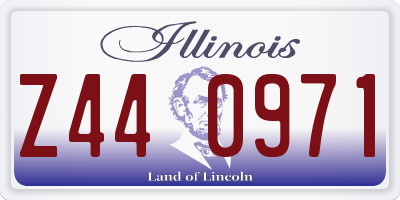 IL license plate Z440971