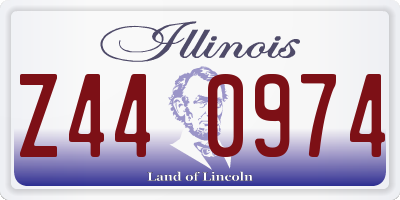 IL license plate Z440974
