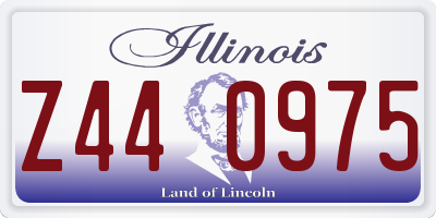 IL license plate Z440975