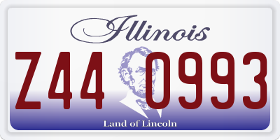 IL license plate Z440993