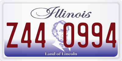 IL license plate Z440994