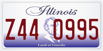 IL license plate Z440995
