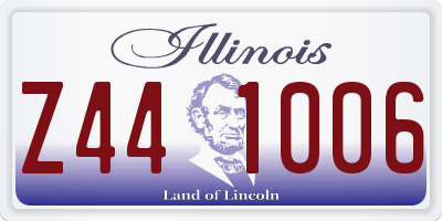 IL license plate Z441006